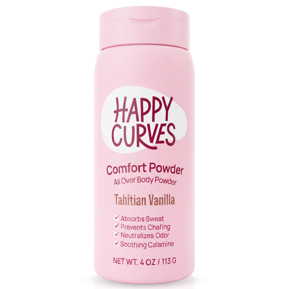 happy curves envase frontal mostrando diseño y tamaño para confianza