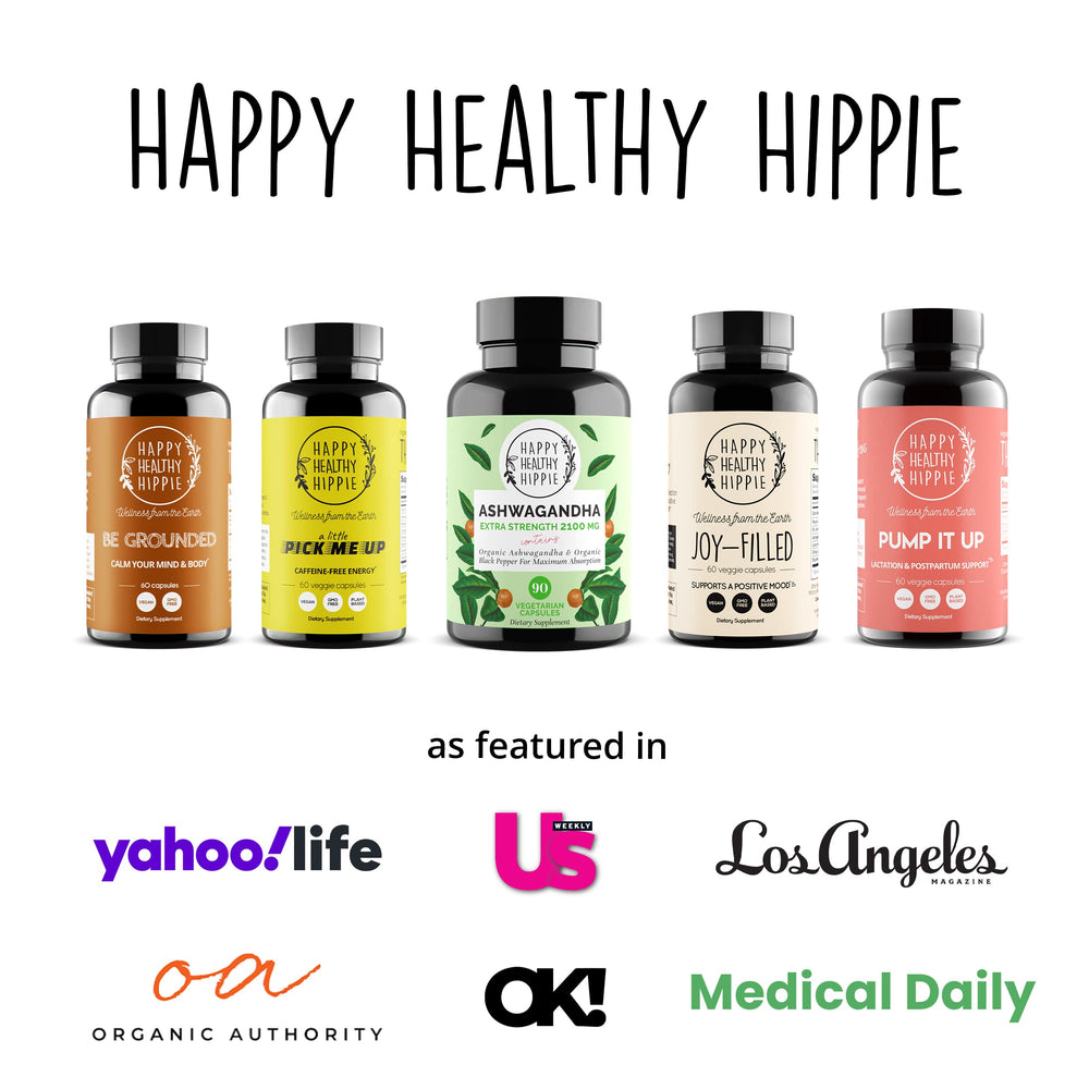 Happy Healthy Hippie etiqueta con ingredientes orgánicos para mayor transparencia