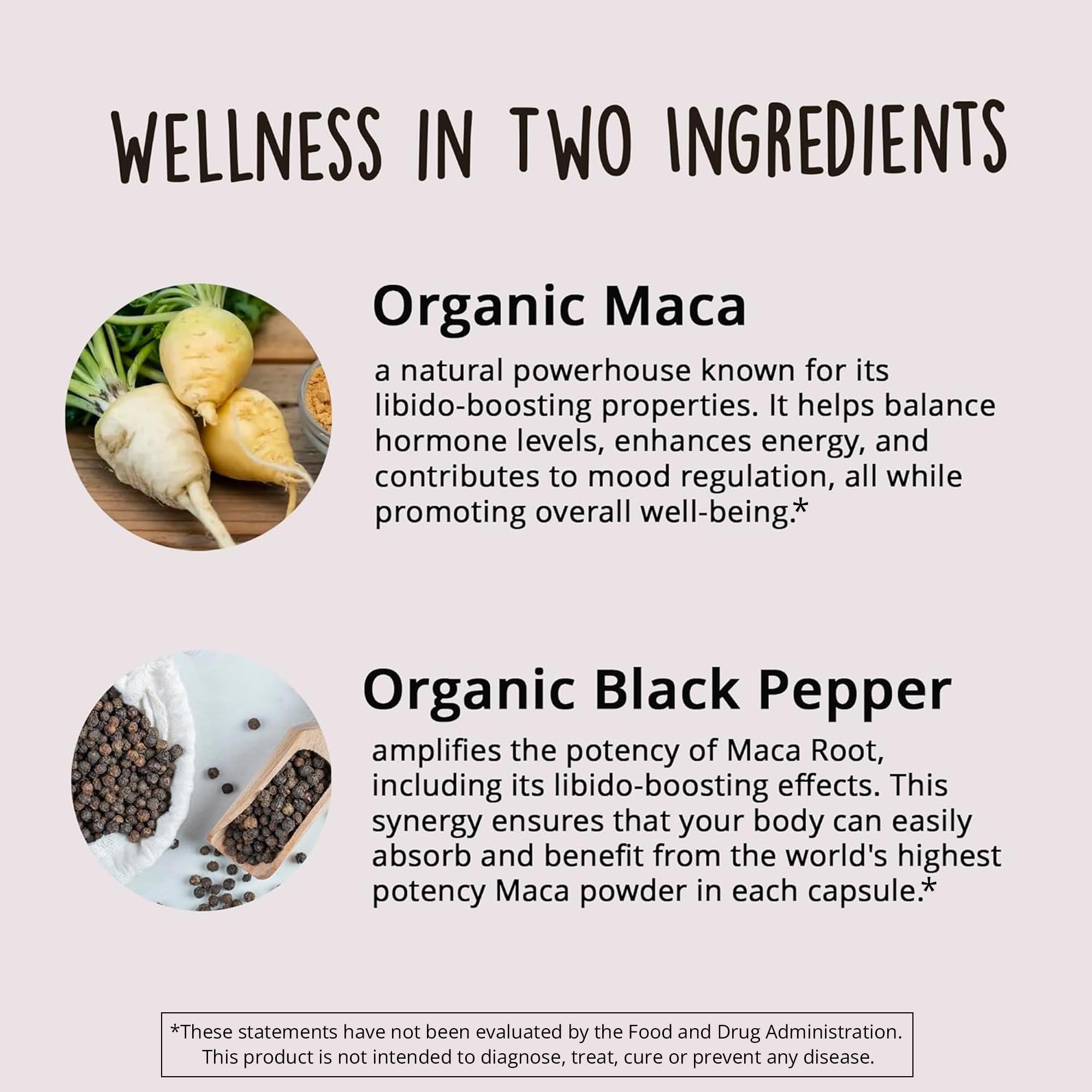 Happy Healthy Hippie cápsula en mano para comparar tamaño y dosificación práctica