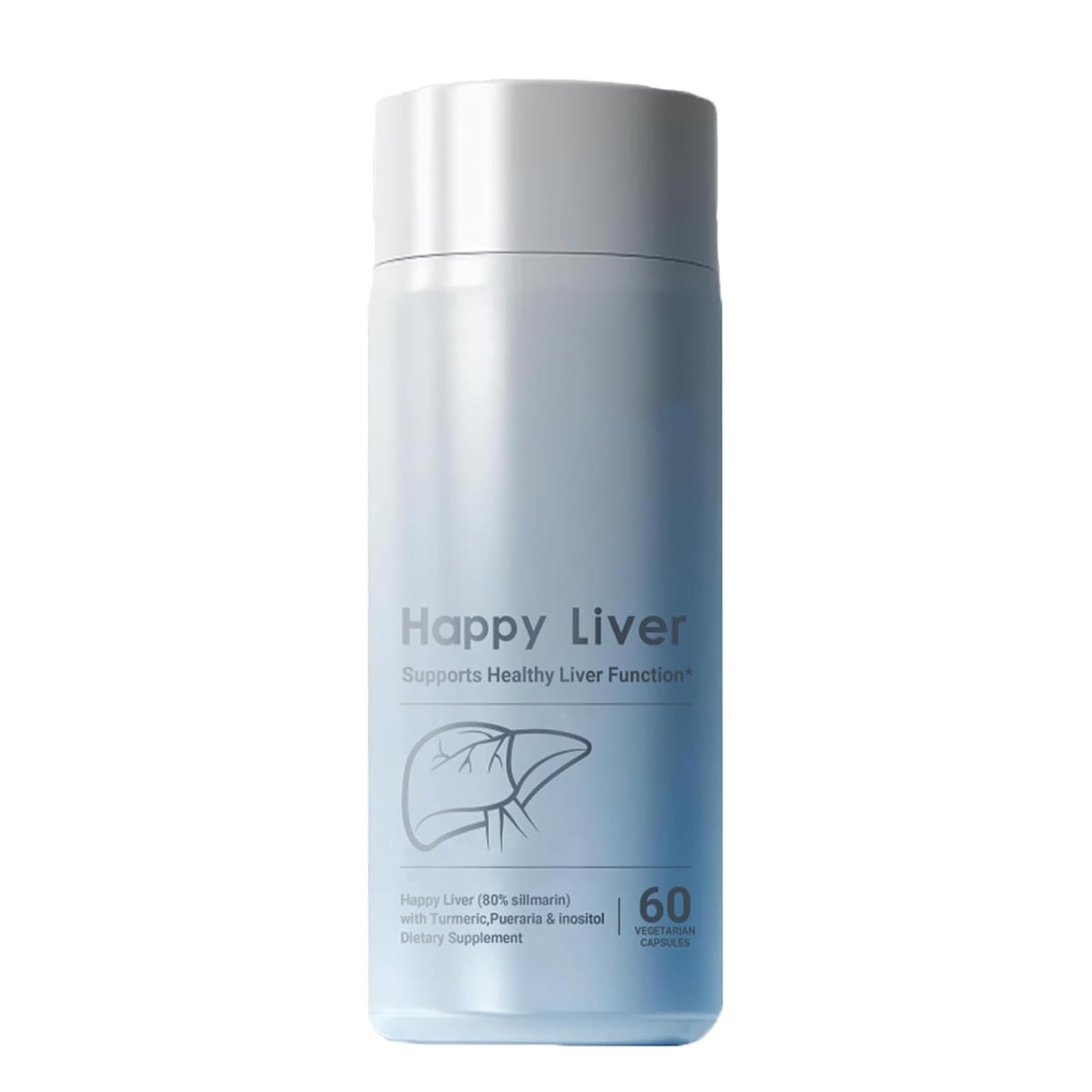 Happy Liver envase frontal mostrando etiqueta clara y beneficios