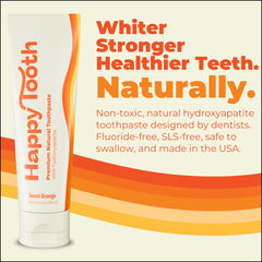 Happy Tooth textura cremosa cerca, facilita aplicación y cobertura eficaz