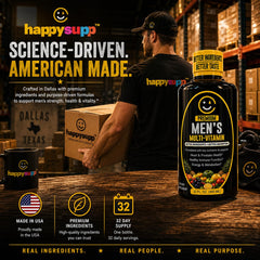 HappySupp etiqueta con ingredientes y beneficios visibles para decisiones informadas