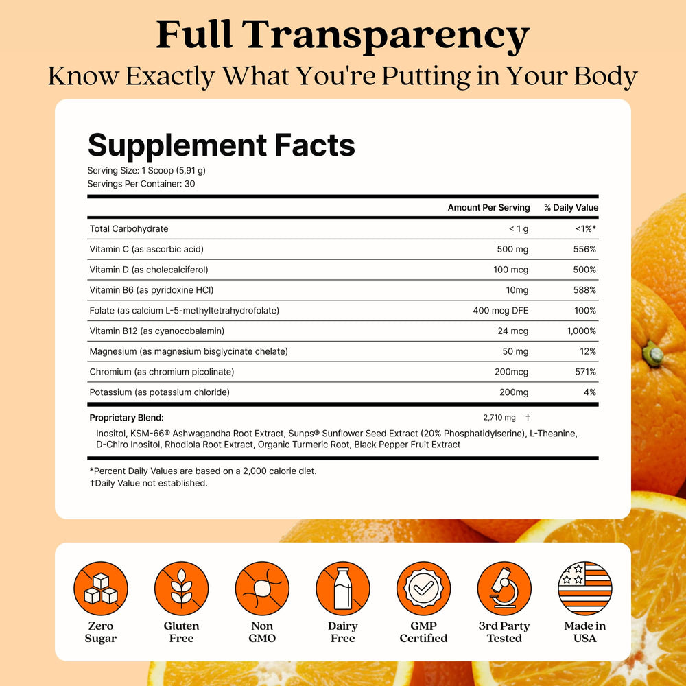 HARMONÍA envase junto a un vaso para comparar tamaño y porción