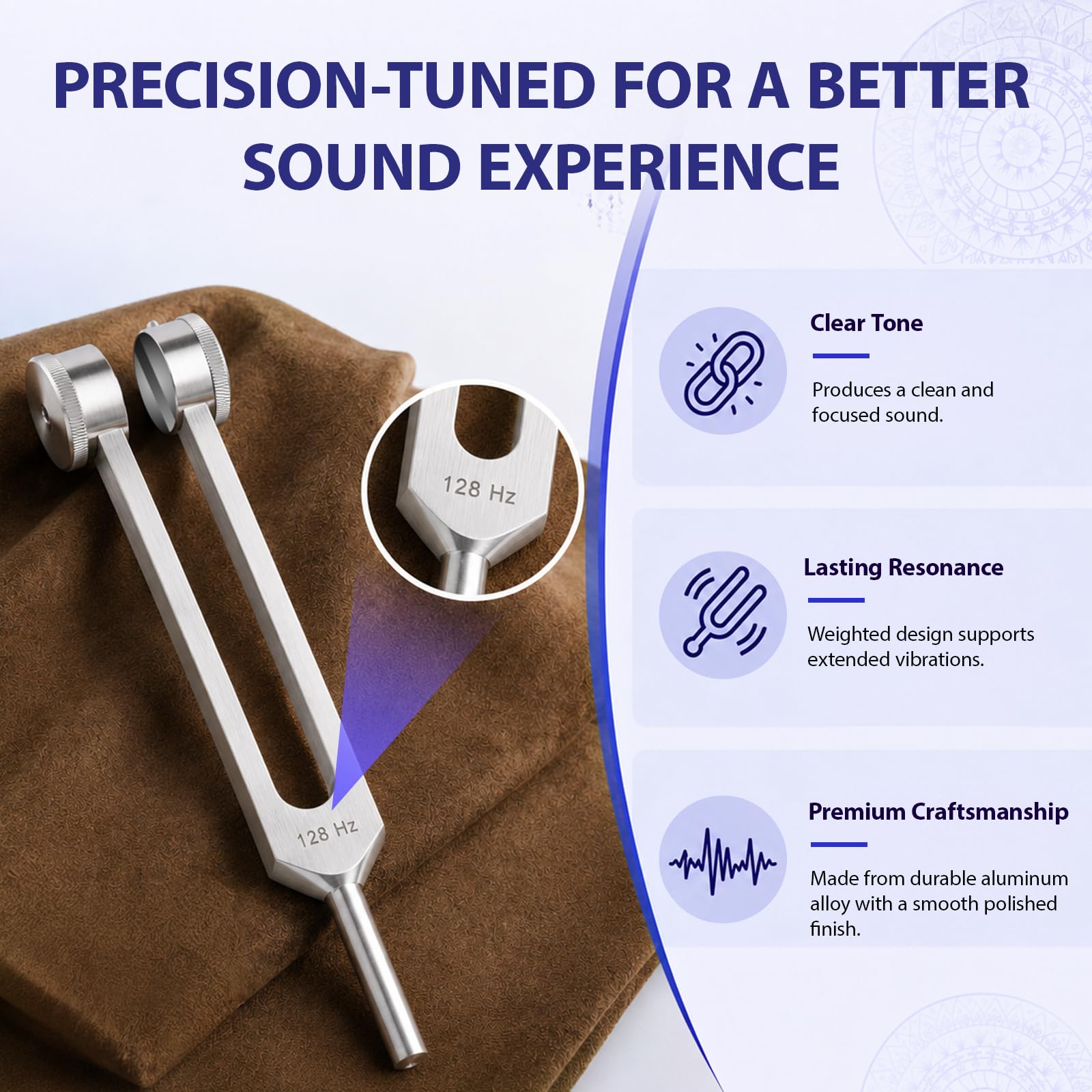 HATILP mazo de goma, textura que protege y activa el diapasón suavemente