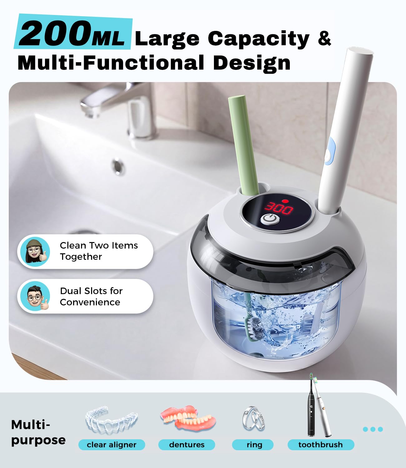Aberturas para cabezales de cepillo Hatorie que organizan y limpian piezas pequeñas