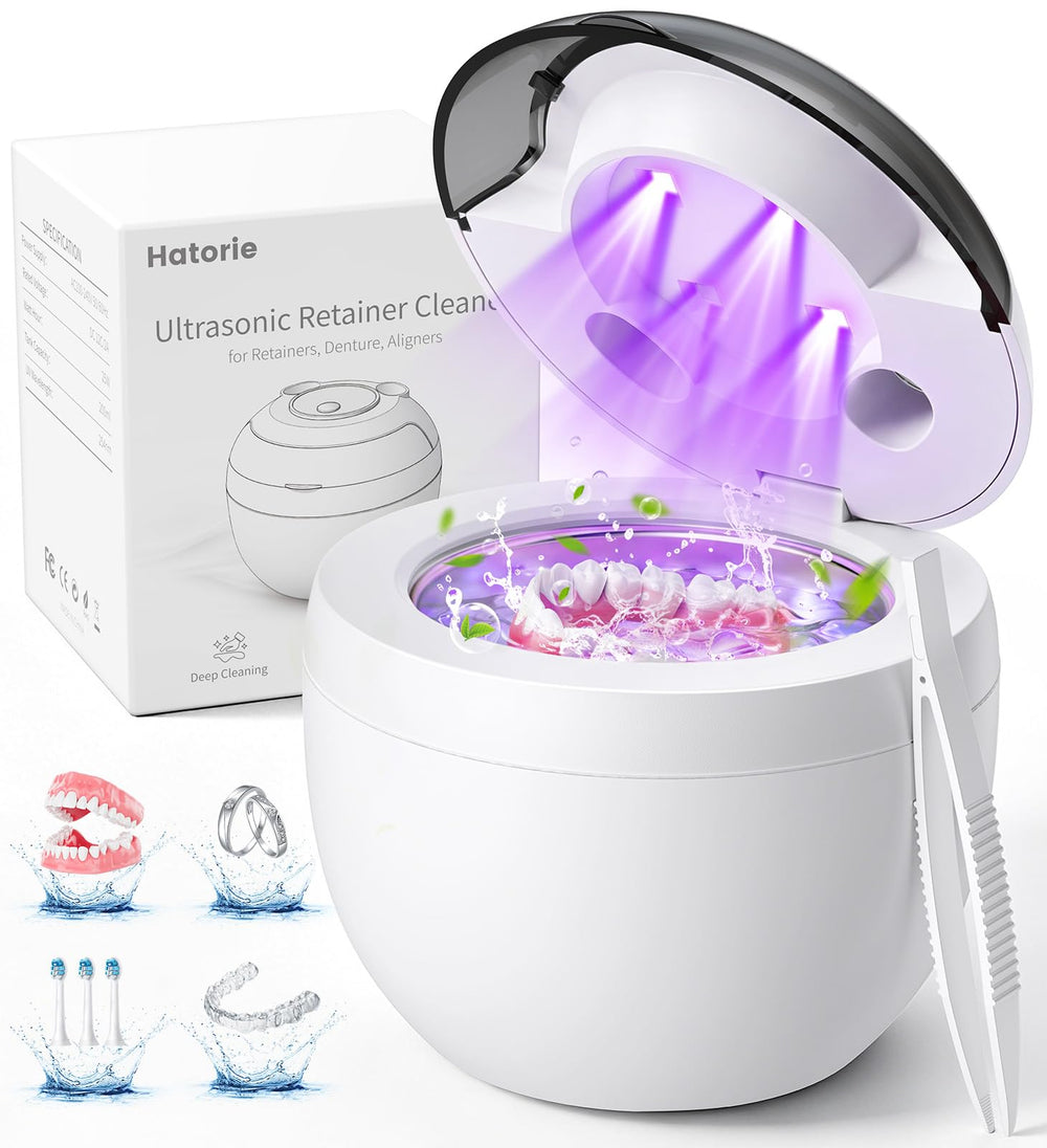 Hatorie pod vista frontal con tapa cerrada que muestra diseño compacto y fácil uso