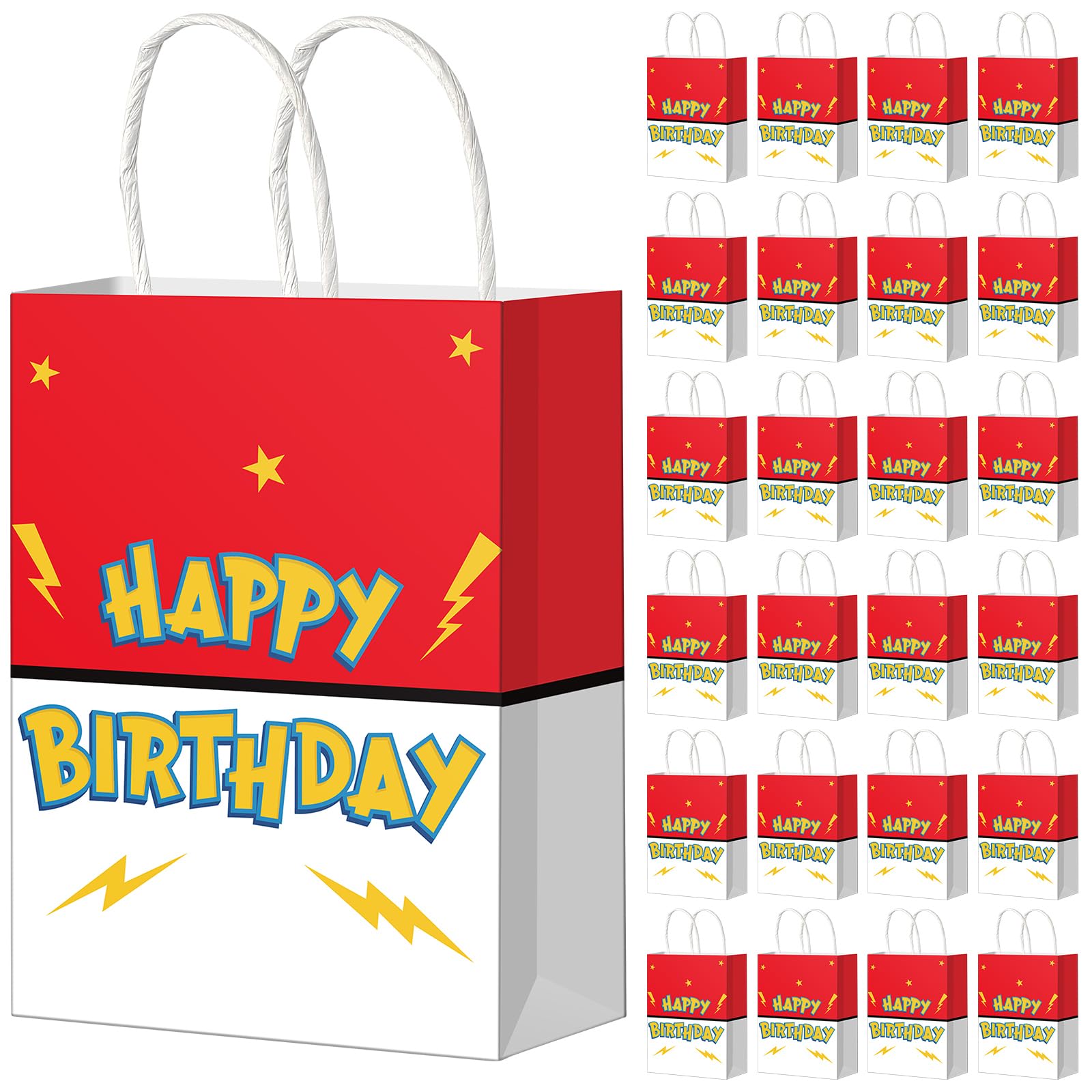 Hauwellter bolsa frontal con diseño "Happy Birthday" muestra presentación festiva
