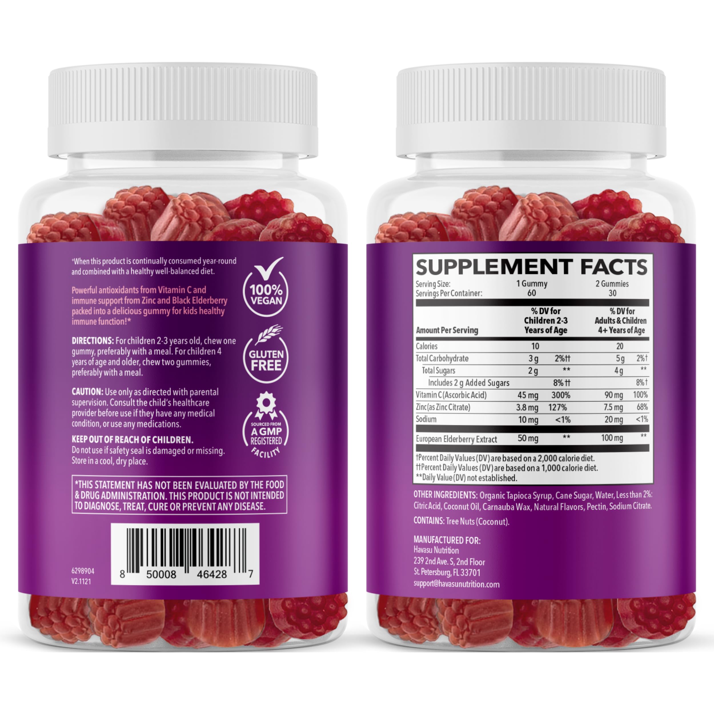 Familia en cocina con frasco HAVASU NUTRITION destacando uso cotidiano práctico