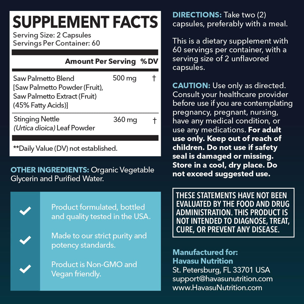 HAVASU NUTRITION cápsula cerca texturizada fácil de tragar