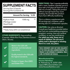 HAVASU NUTRITION cápsulas dosificadas en mano para toma fácil y práctica