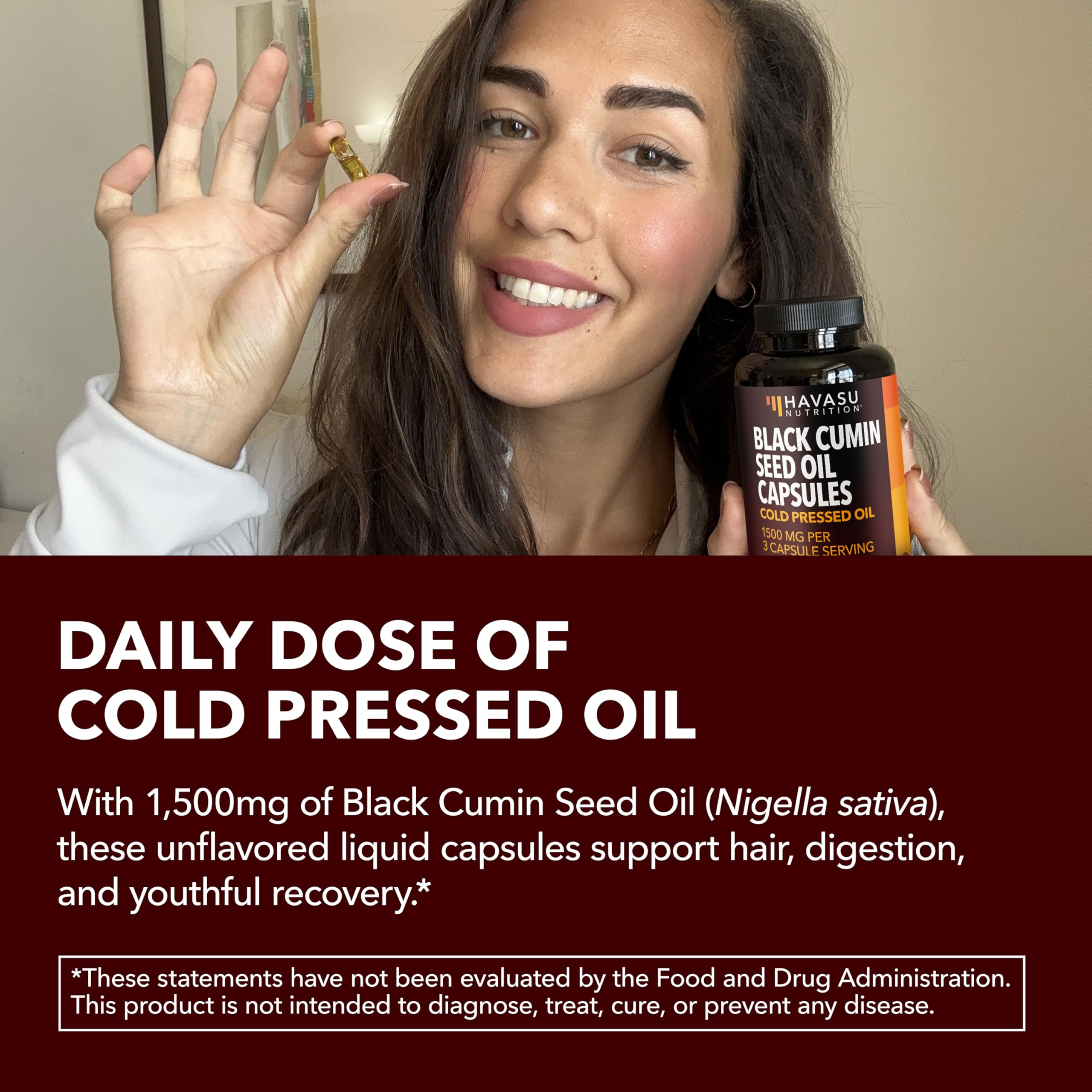 HAVASU NUTRITION cápsulas distribuidas sobre fondo blanco para presentación clara