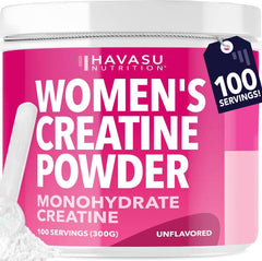 HAVASU NUTRITION Creatine for Women scoop powder for energy support.