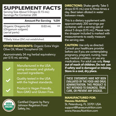 HAVASU NUTRITION cuenta gotas en primer plano para dosificar con precisión