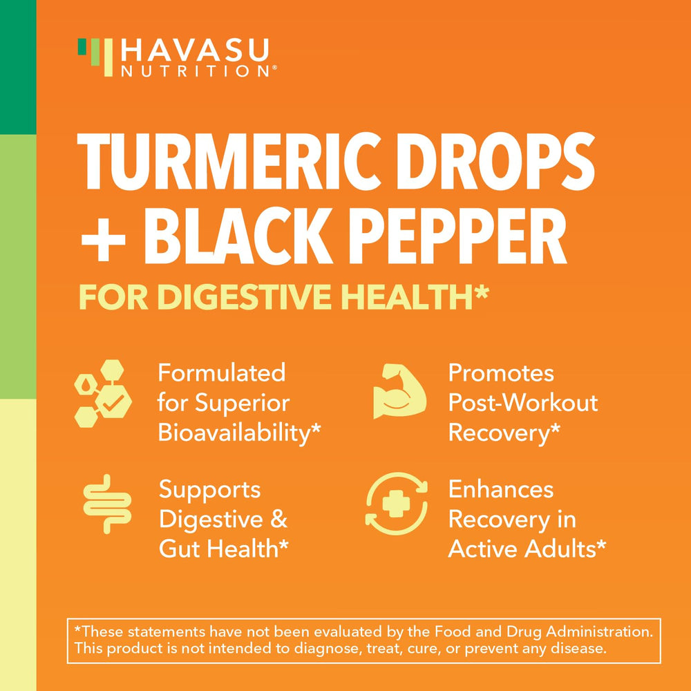 HAVASU NUTRITION etiqueta detallada con información de curcumina