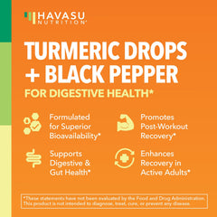 HAVASU NUTRITION etiqueta detallada con información de curcumina