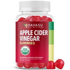 HAVASU NUTRITION envase frontal mostrando 60 gomitas y sello orgánico