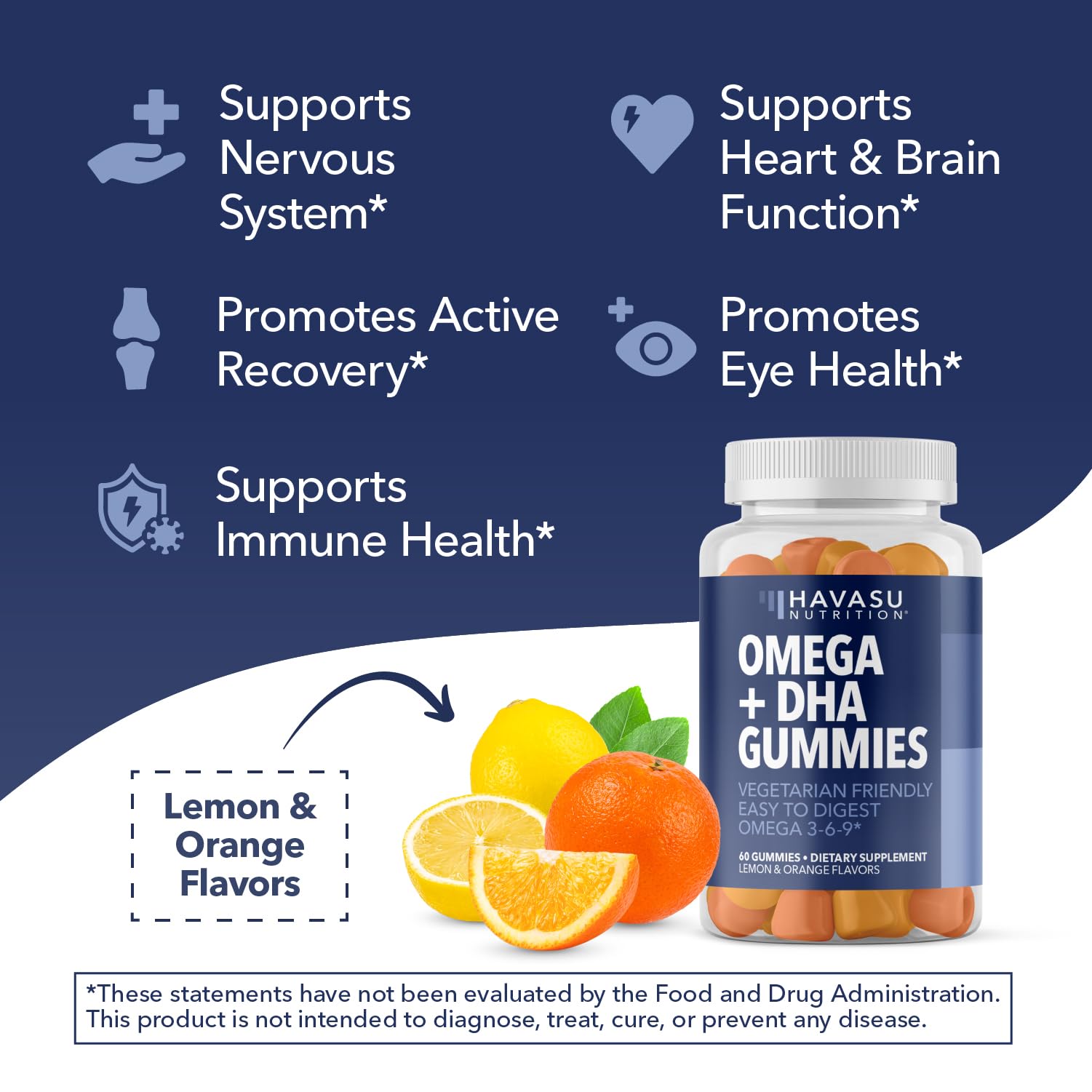 HAVASU NUTRITION etiqueta con información nutricional y lista de ingredientes