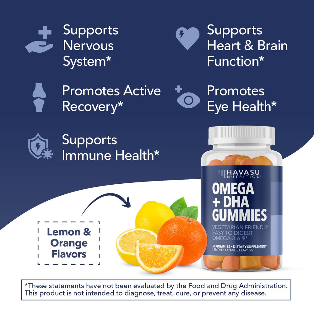 HAVASU NUTRITION etiqueta con información nutricional y lista de ingredientes
