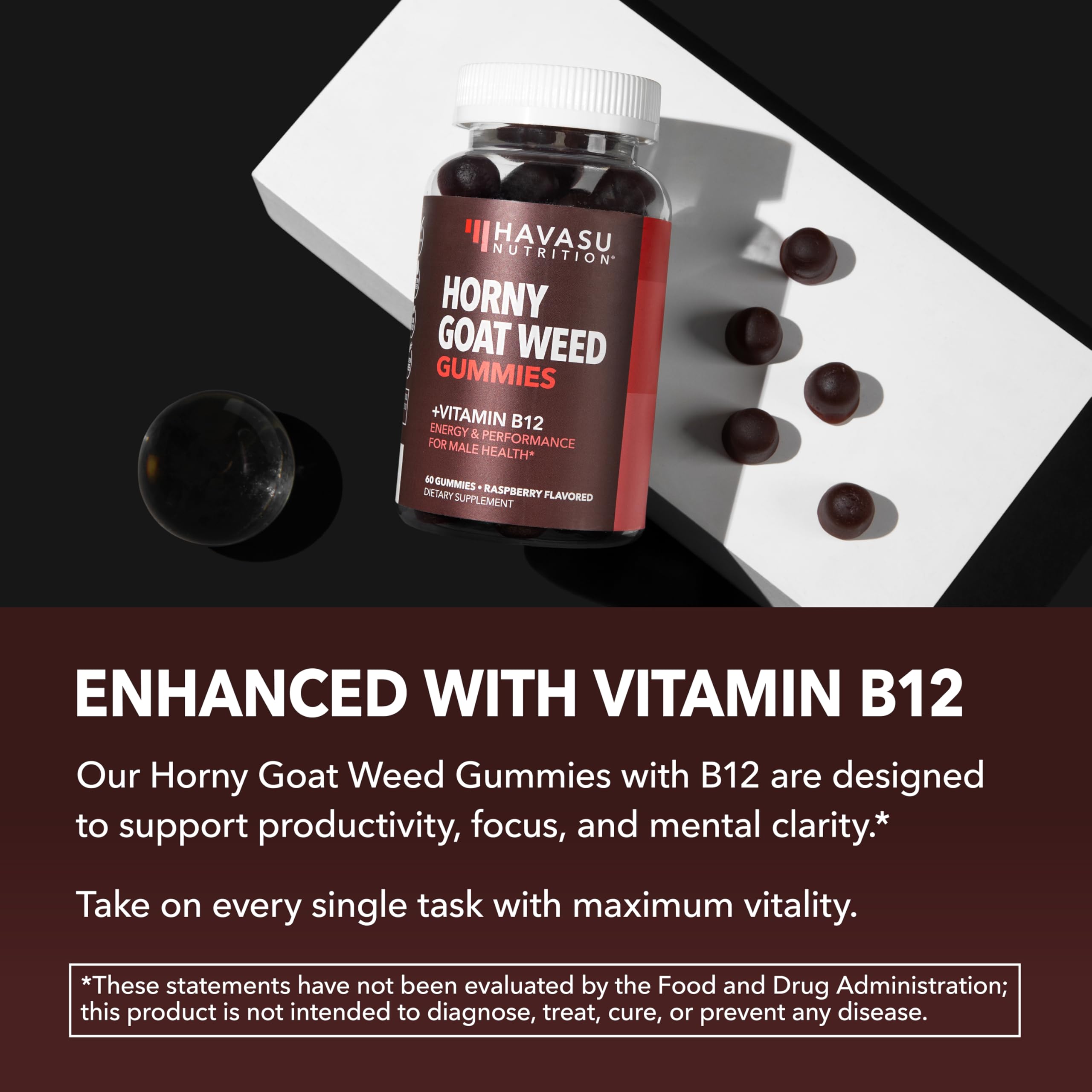 HAVASU NUTRITION etiqueta con ingredientes y beneficios visibles y legibles