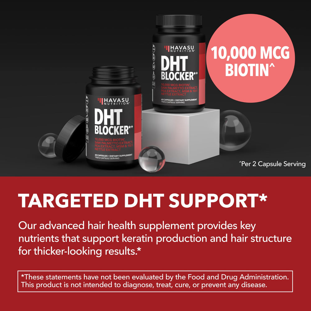 HAVASU NUTRITION etiqueta nutricional en primer plano con dosis y contenido