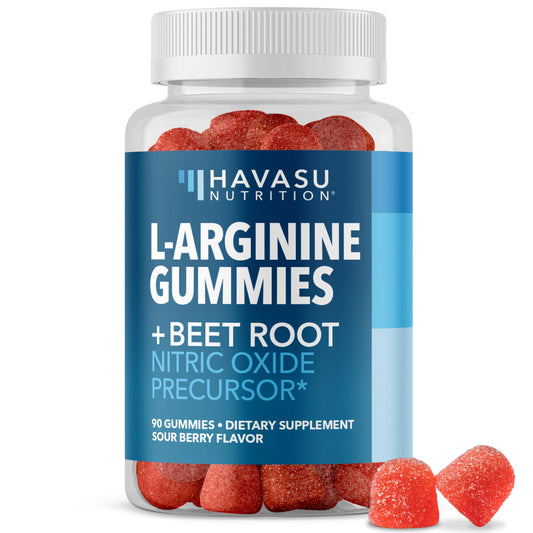 HAVASU NUTRITION frente del envase mostrando 30 porciones y sabor sour berry
