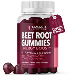 HAVASU NUTRITION frente del envase mostrando 30 gomitas y beneficios