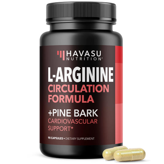 HAVASU NUTRITION frasco frontal mostrando la etiqueta y beneficio de dosificación
