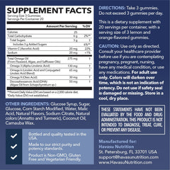 HAVASU NUTRITION primer plano de gominolas enfatizando textura y preparación