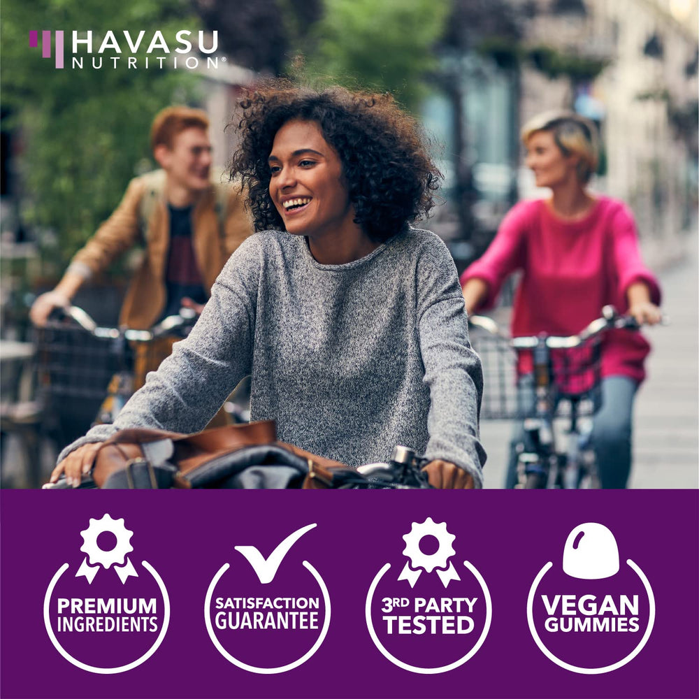 HAVASU NUTRITION gominolas sobre mesa, uso cotidiano y conveniencia