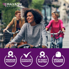 HAVASU NUTRITION gominolas sobre mesa, uso cotidiano y conveniencia