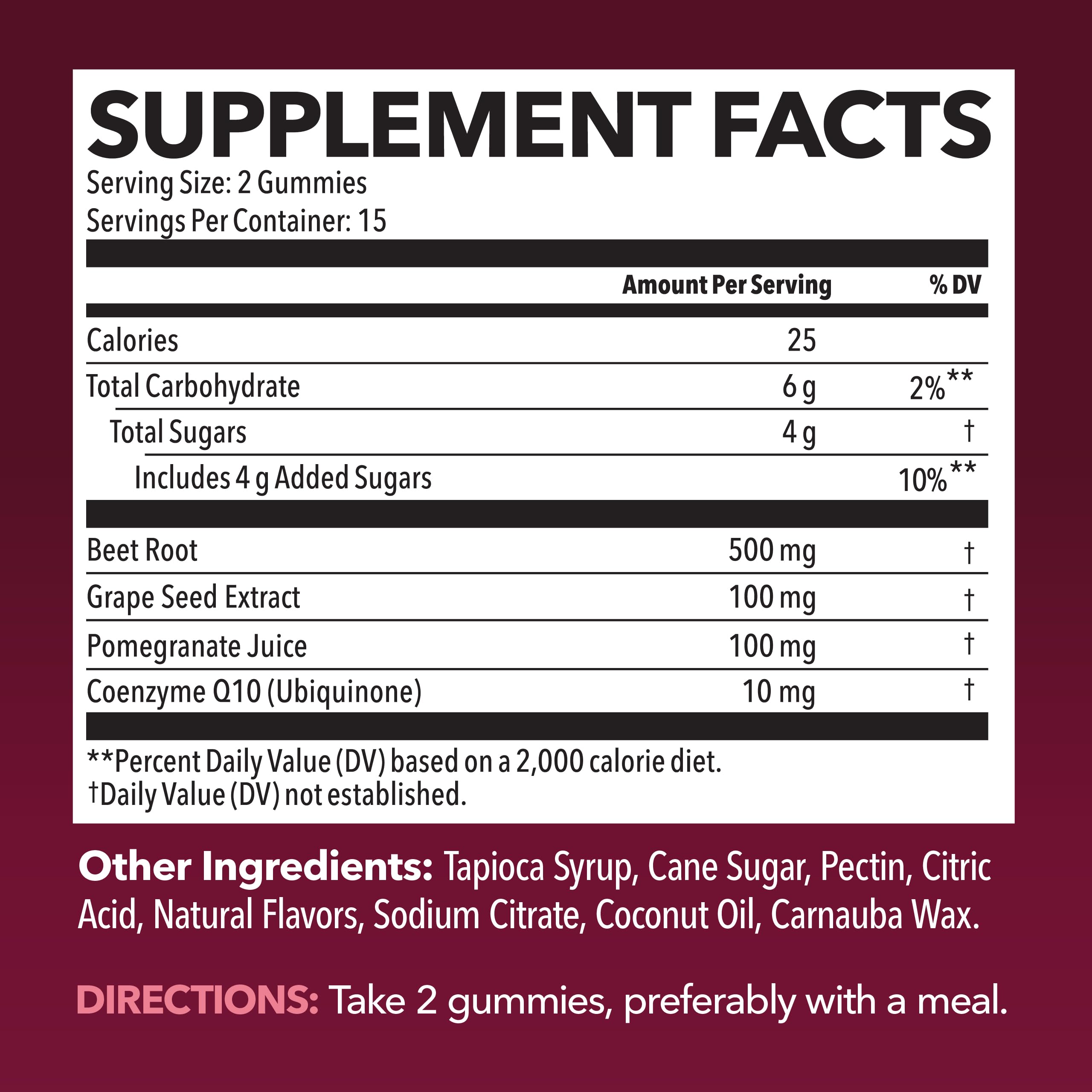 HAVASU NUTRITION gomita en mano lista para tomar con sabor frutos rojos