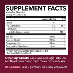 HAVASU NUTRITION gomita en mano lista para tomar con sabor frutos rojos