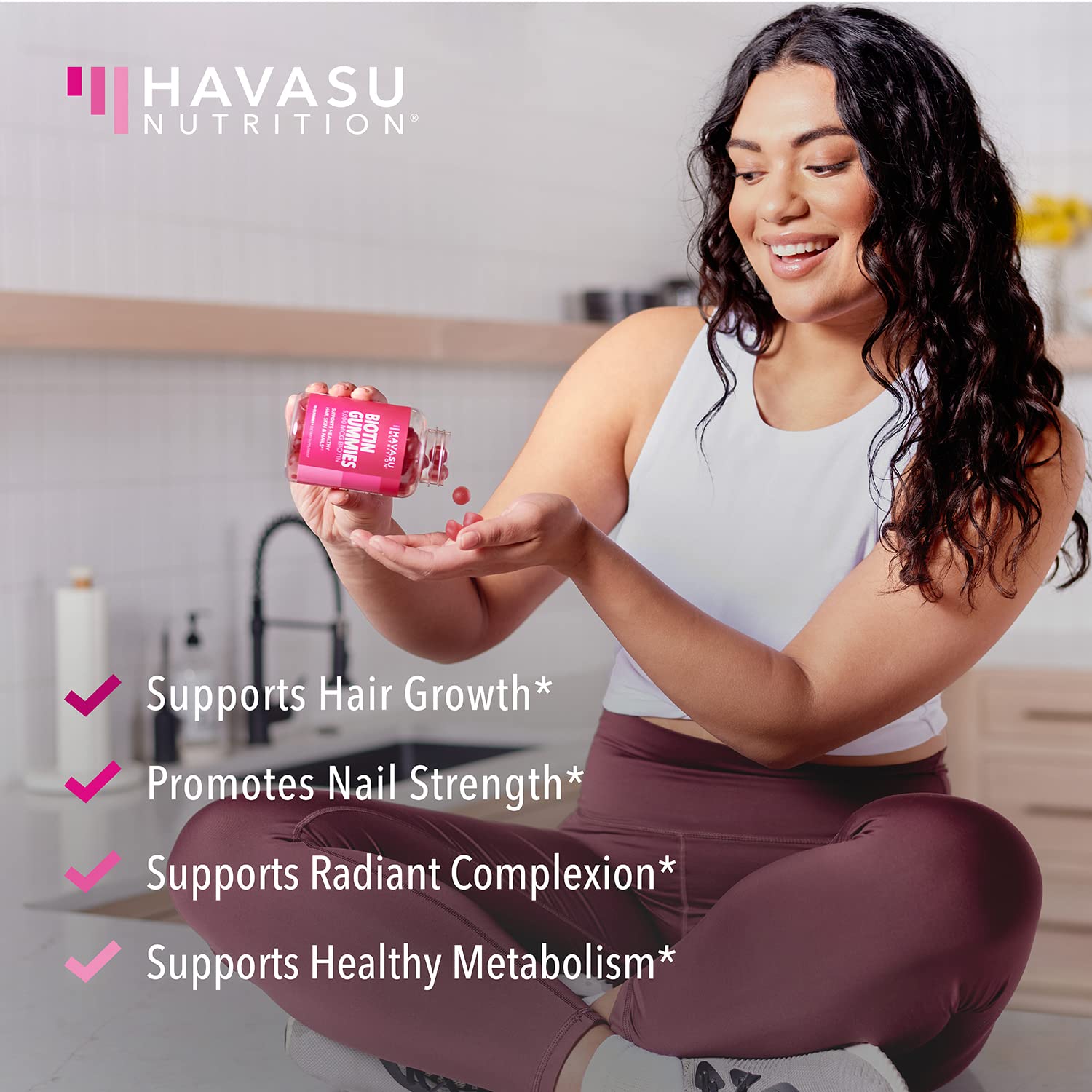 Gomitas HAVASU NUTRITION dispuestas en plato, fácil de servir y compartir