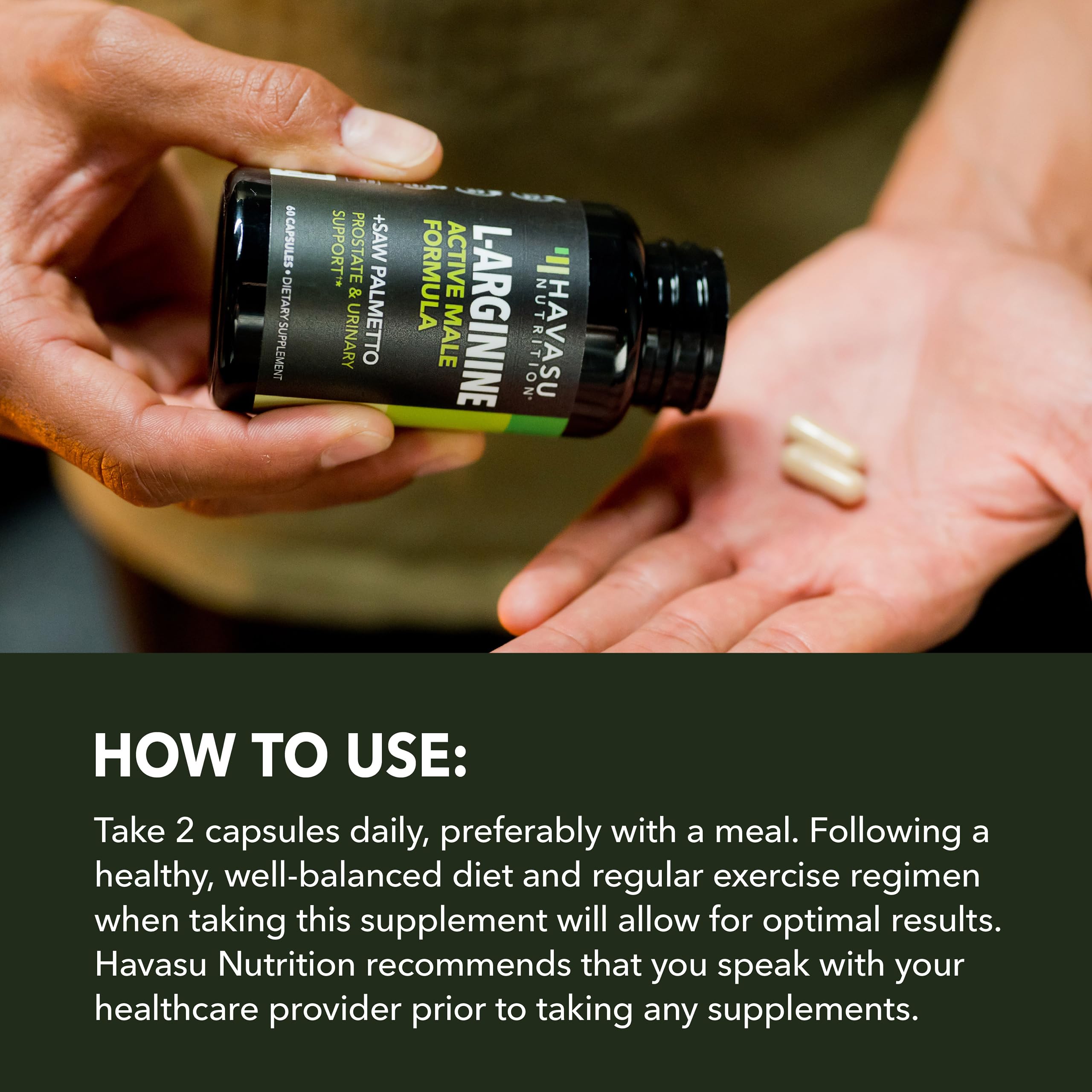 HAVASU NUTRITION bayas de saw palmetto demostrando origen botánico