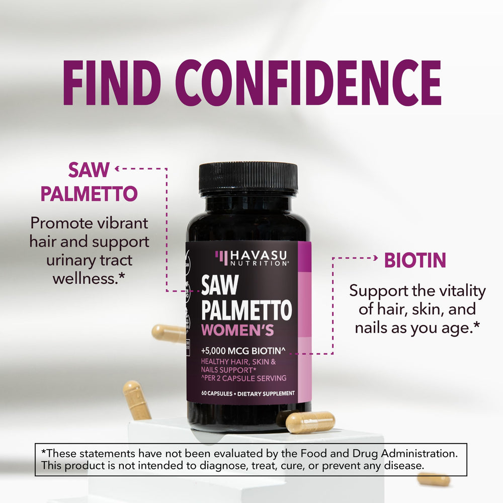 HAVASU NUTRITION mujer tomando cápsula en su rutina matutina para cabello