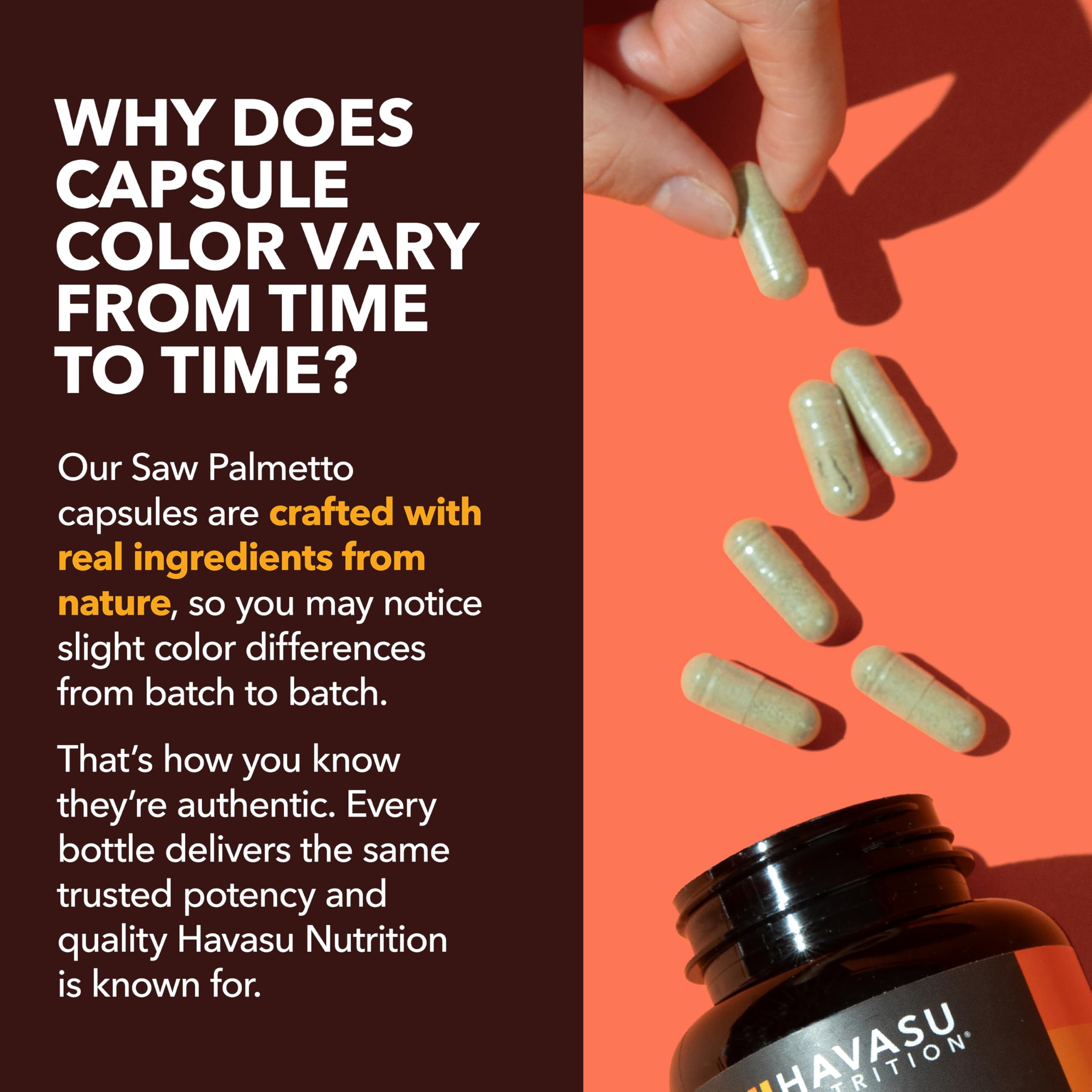Ingredientes naturales: saw palmetto, semilla de calabaza y ortiga unidos por HAVASU NUTRITION