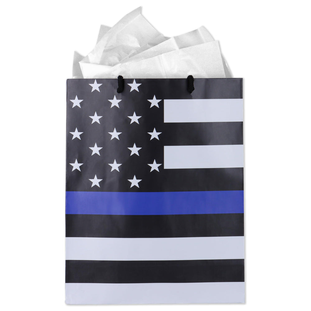 Havercamp bolsa frontal con Thin Blue Line mostrando orgullo y presentación