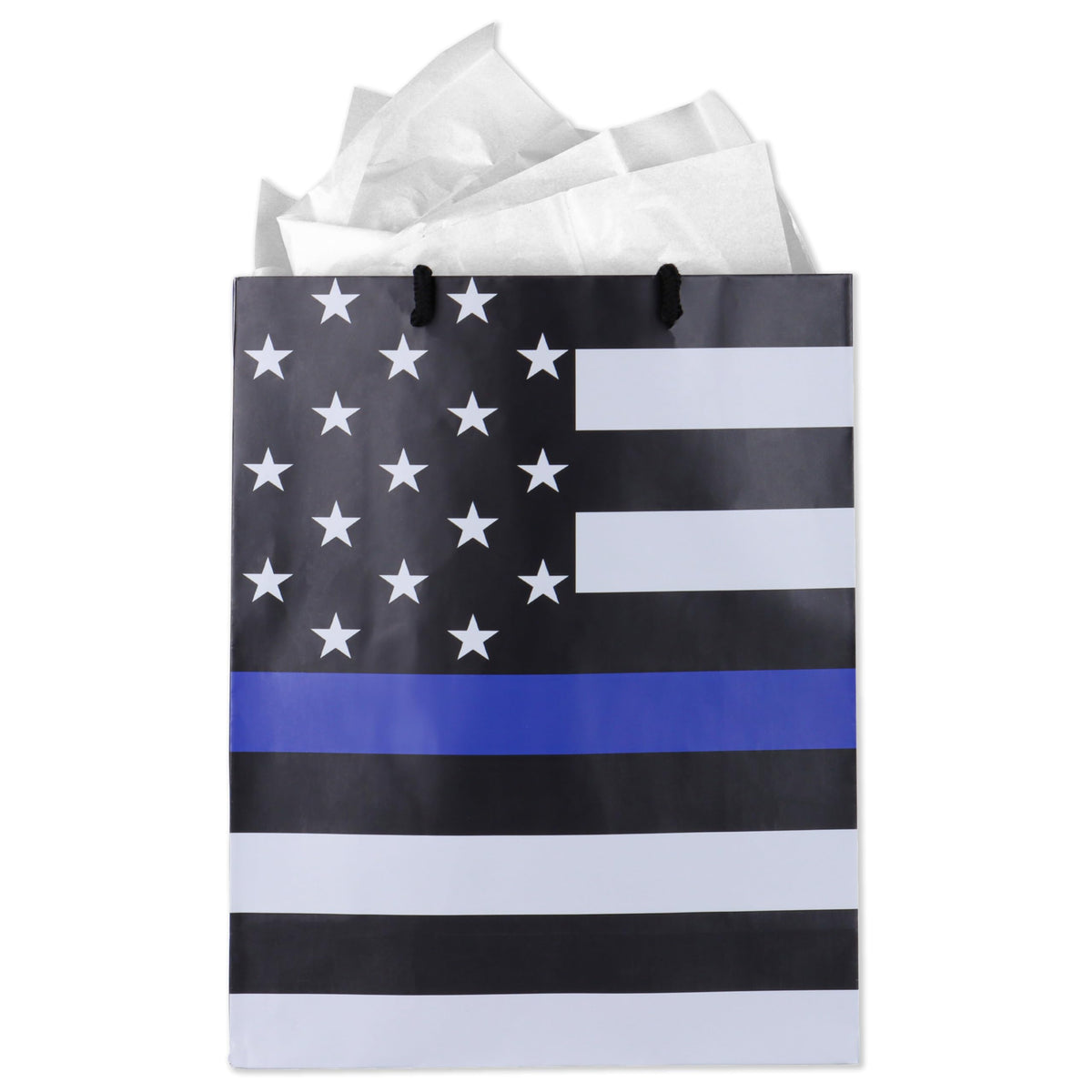 Havercamp bolsa frontal con Thin Blue Line mostrando orgullo y presentación