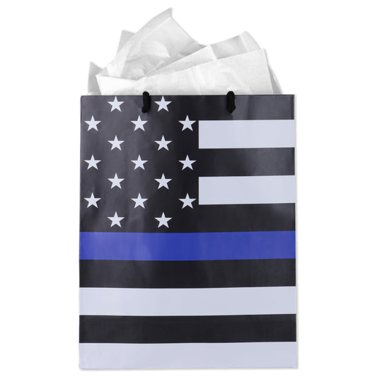 Havercamp bolsa frontal con Thin Blue Line mostrando orgullo y presentación