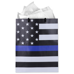 Havercamp bolsa frontal con Thin Blue Line mostrando orgullo y presentación
