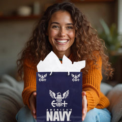 Havercamp bolsa en escenario de fiesta navy, realza celebraciones