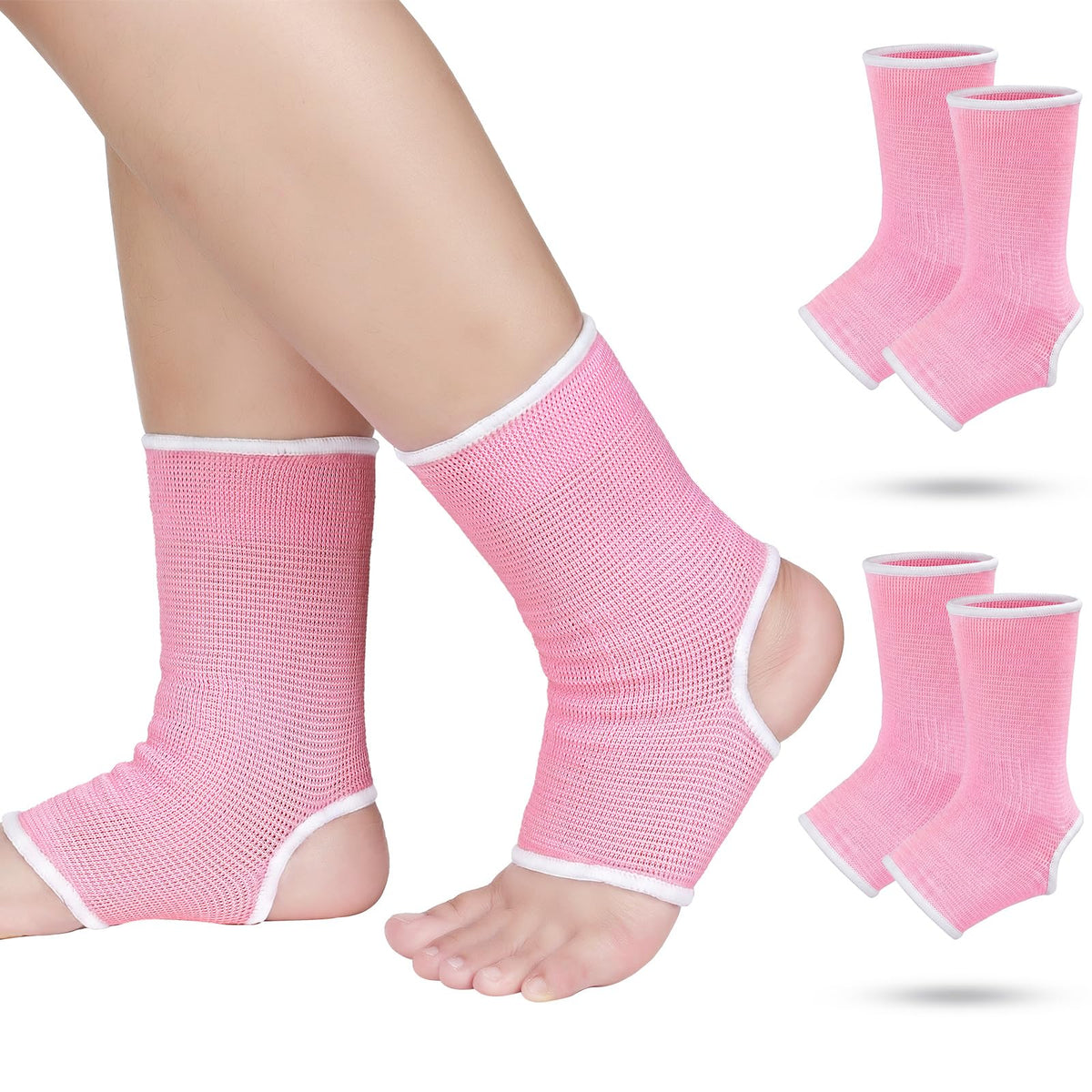 Haysandy vista frontal del empaque rosa con 2 pares, presenta claridad y facilidad de uso