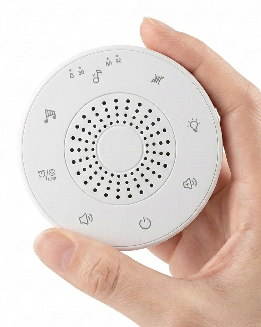 hazen vista frontal del dispositivo mostrando botones y diseño portátil