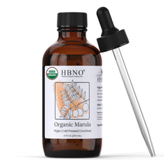 HBNO botella frontal marula 120 ml mostrando calidad orgánica