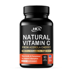 HCL HERBAL CODE LABS envase frontal mostrando cápsulas y beneficios