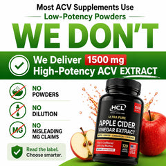 HCL HERBAL CODE LABS etiqueta con lista de ingredientes y pureza