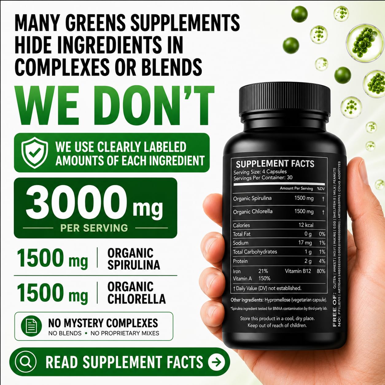 HCL HERBAL CODE LABS cápsulas vegetales en primer plano, fácil de tragar