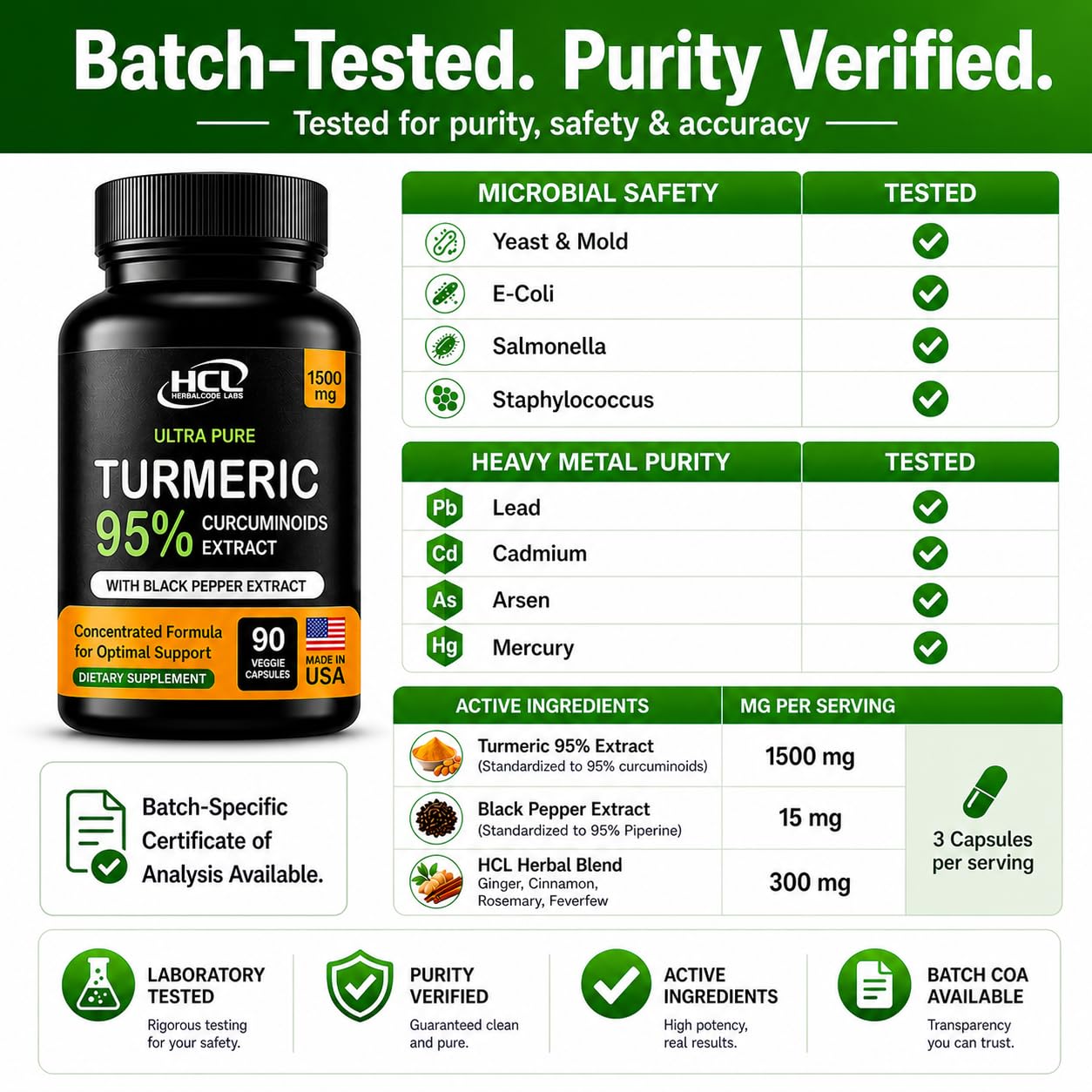 HCL HERBAL CODE LABS cápsulas en entorno de cocina saludable estilo de vida