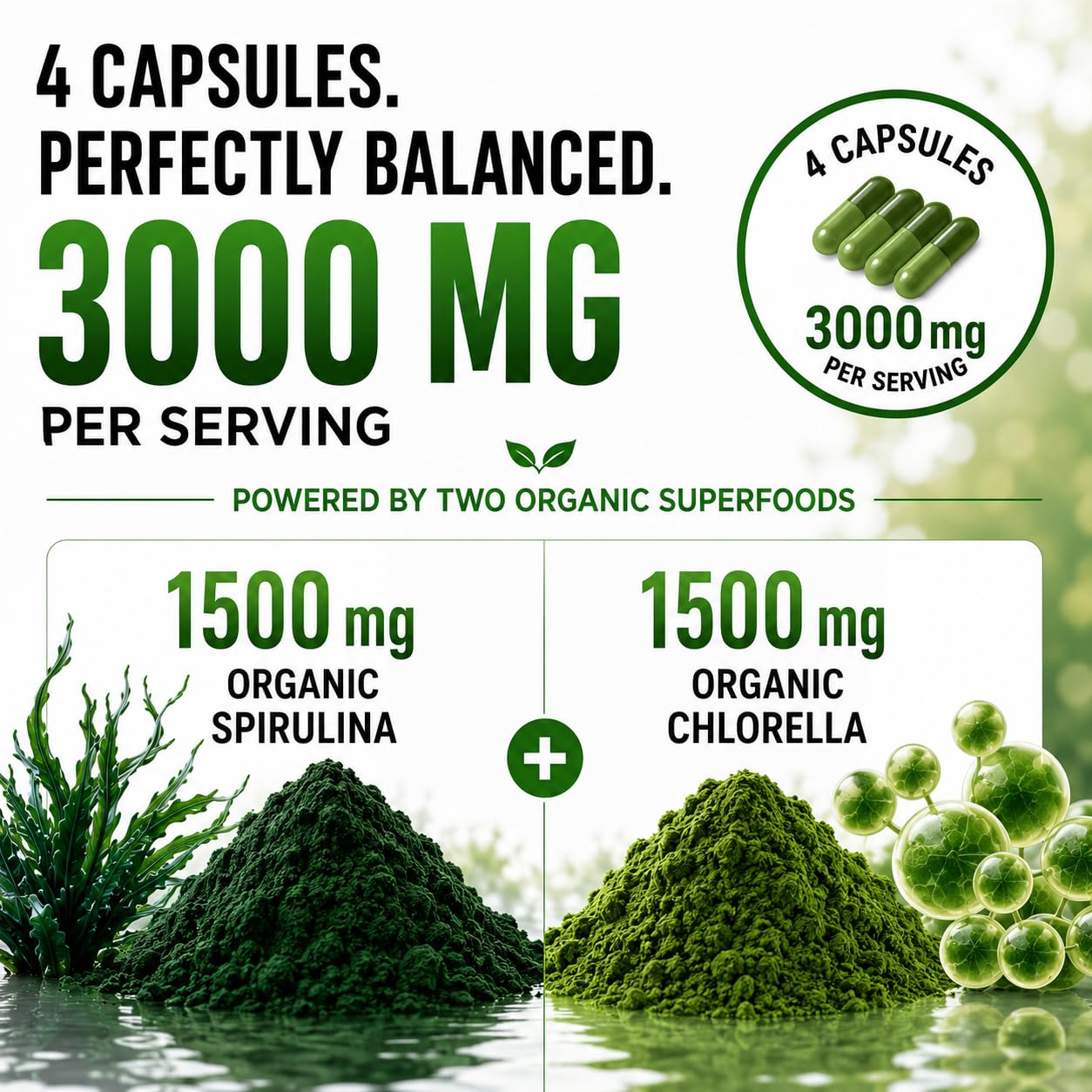 HCL HERBAL CODE LABS etiqueta con lista de ingredientes y certificaciones