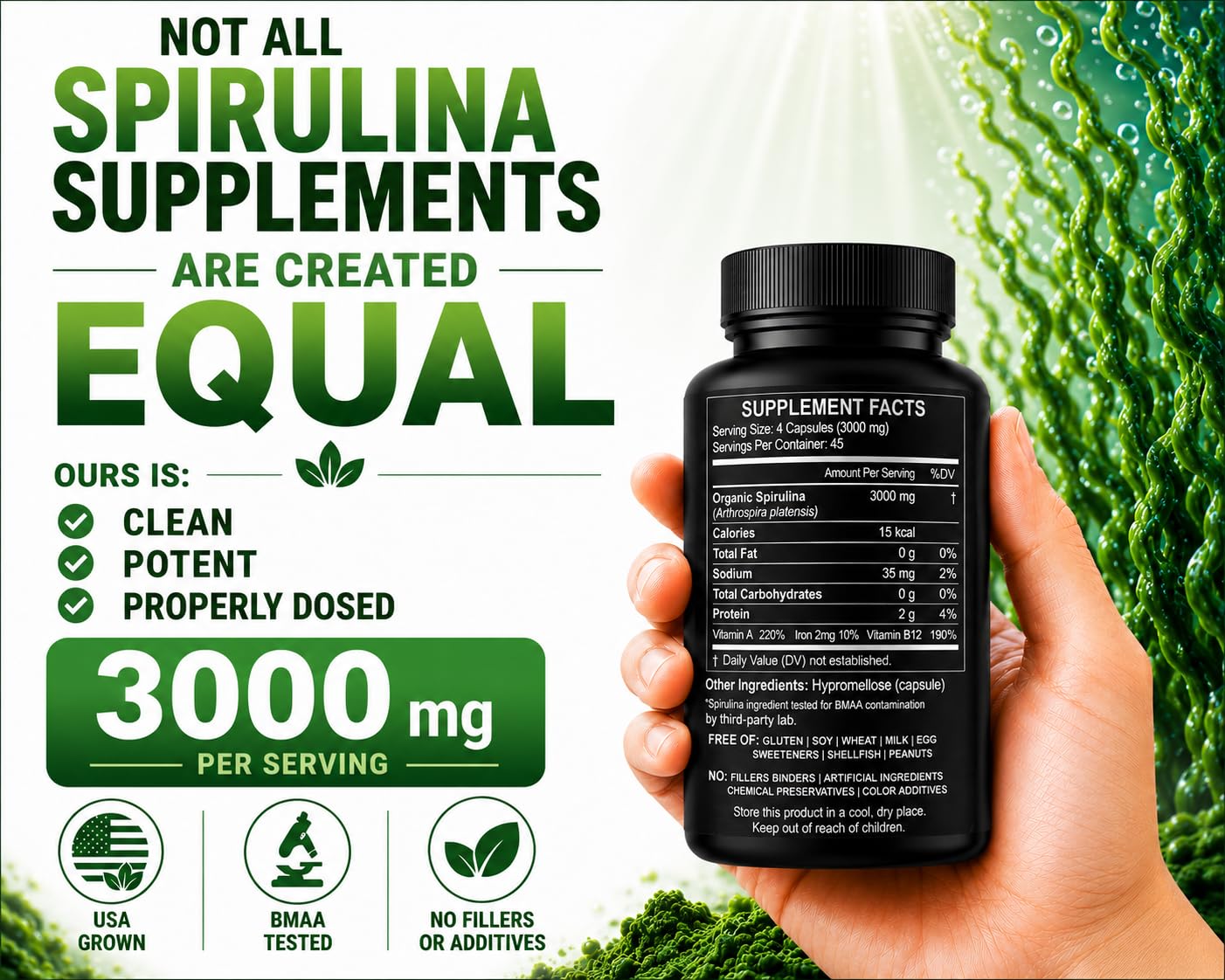 HCL HERBAL CODE LABS cápsulas vegetales en detalle que facilitan la ingestión